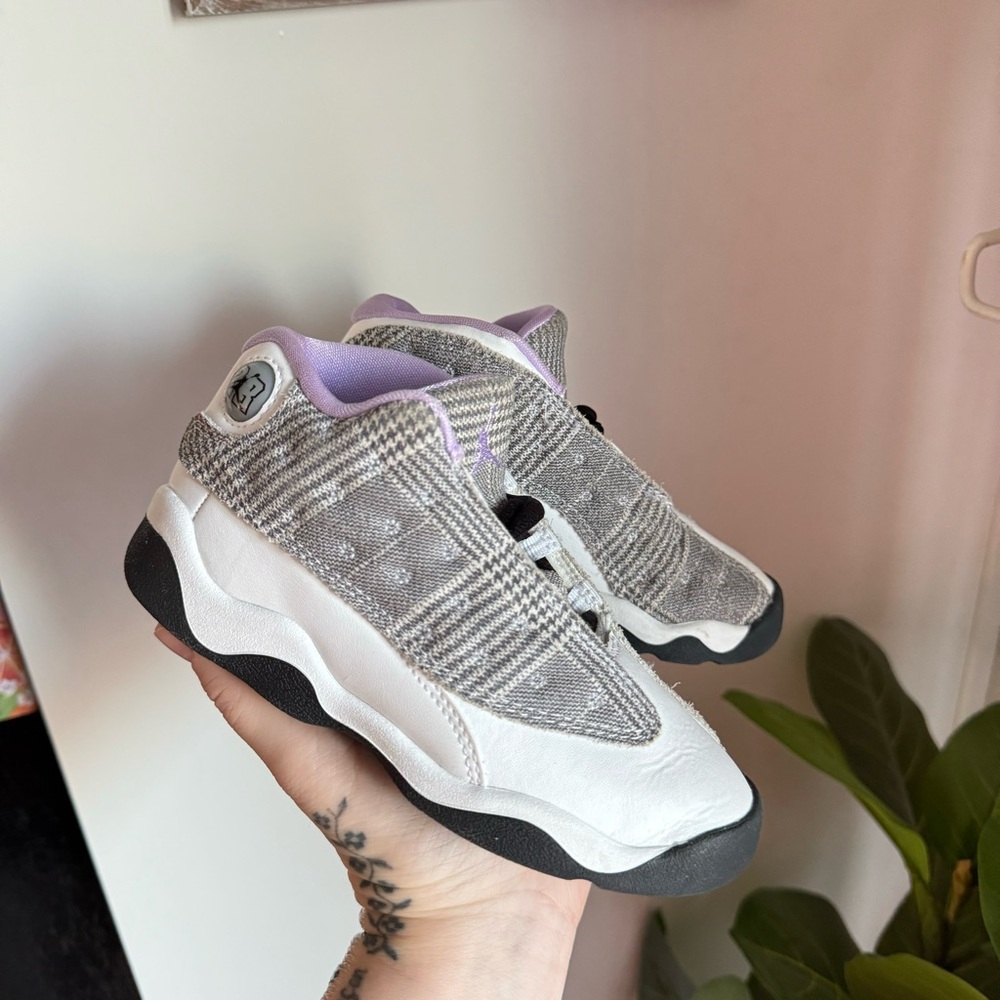 Jordan 13 Retro Houndstooth Shoes Size 10C Gray Purple